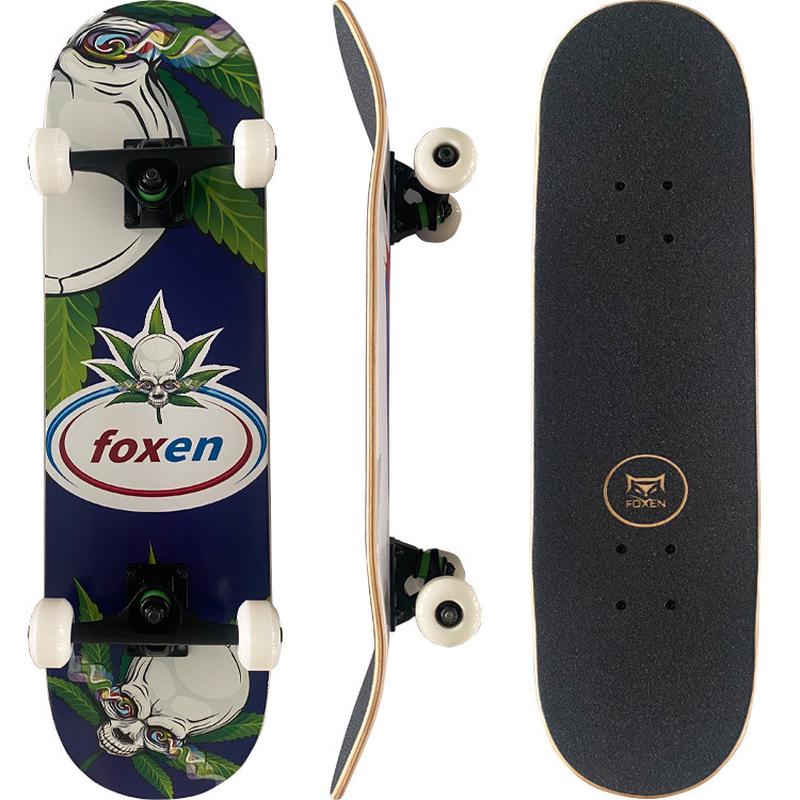 专业儿童四轮滑板初学者枫青少年儿童7.5全加学生双翘滑板板面