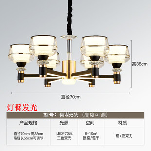 现代简约大气客厅吊灯餐厅灯北欧风格 家用2020年新款 防尘灯具批发
