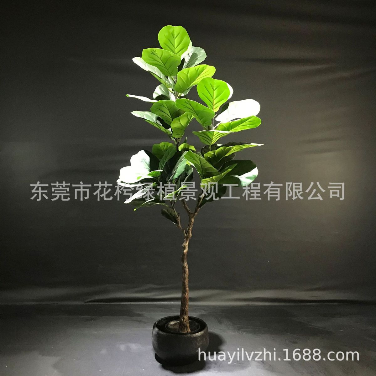 仿真植物盆栽拆装可琴叶榕分体家居客厅办公室绿植摆件批发厂家