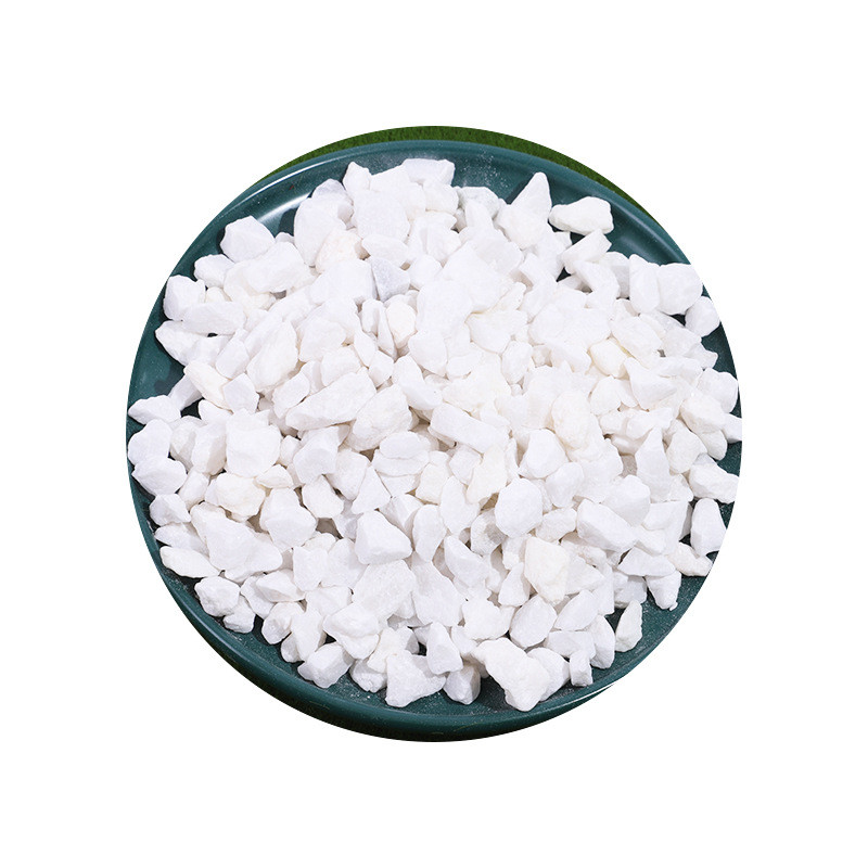 白色鹅卵石雪花白园林景观批发盆栽多肉铺面白色小石子厂家石子