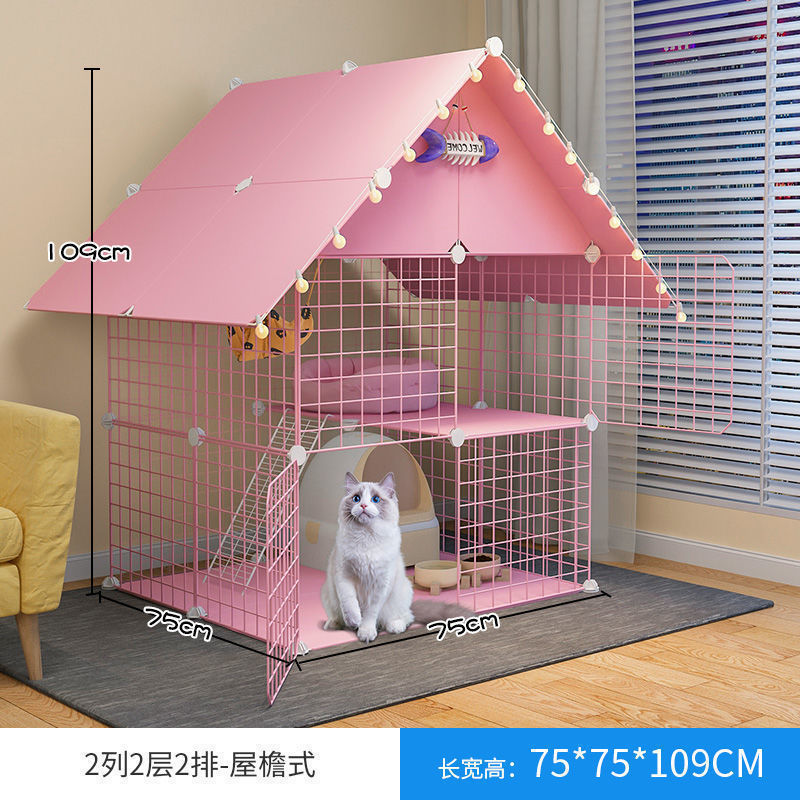 猫笼子别墅豪华家用自由空间三层宠物猫舍室内猫窝宠物屋