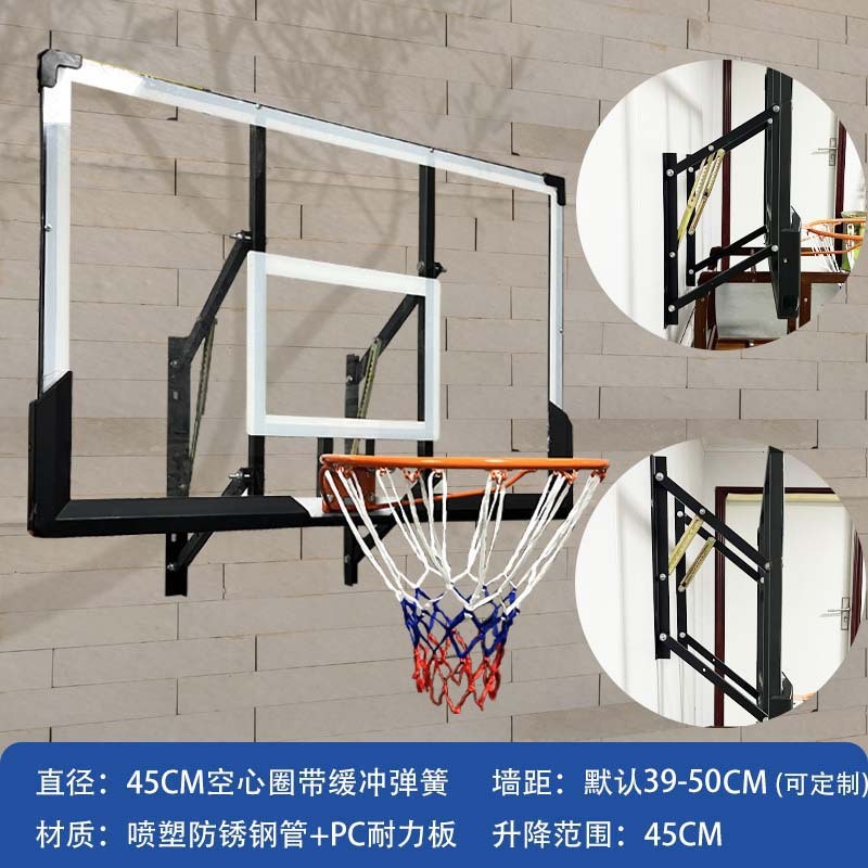 壁挂式成人家用篮板儿童篮框培训户外液压升降室内篮球架