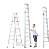 热销铝合金人字梯家用梯子4米加厚工程梯折叠非伸缩超高安全3米长