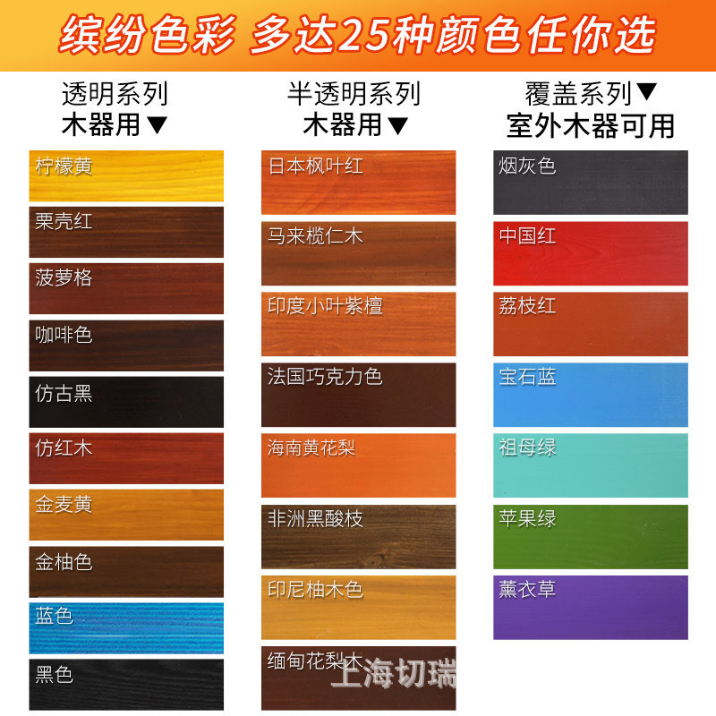切瑞西家具水性木器漆透明涂料清漆水性漆木油漆防腐木漆批发