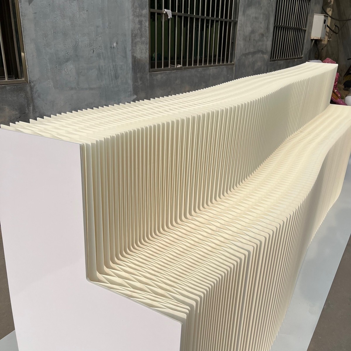 热销会展布置风琴陈列拉伸展示台商品纸广告字展会美陈装饰货架置