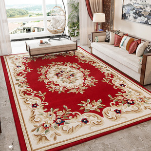 通兴港龙北欧式地毯客厅别墅卧室雕花加厚轻奢大面积茶几毯家用