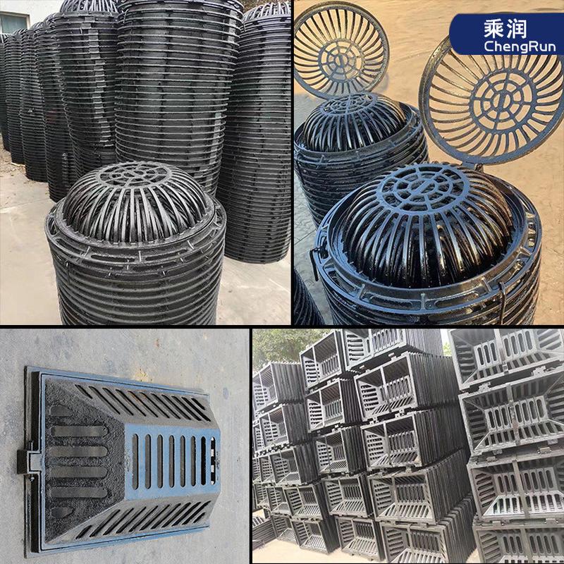 球墨铸铁圆形方形溢流井盖铸铁 海绵篦适用溢流井城市 雨水溢流井