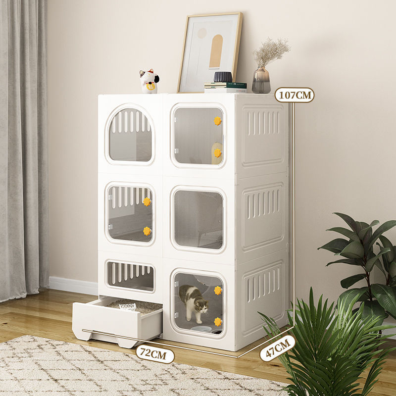 猫柜猫咪别墅占地猫砂盆厕所一体室内家用猫窝小户型不猫笼子猫屋