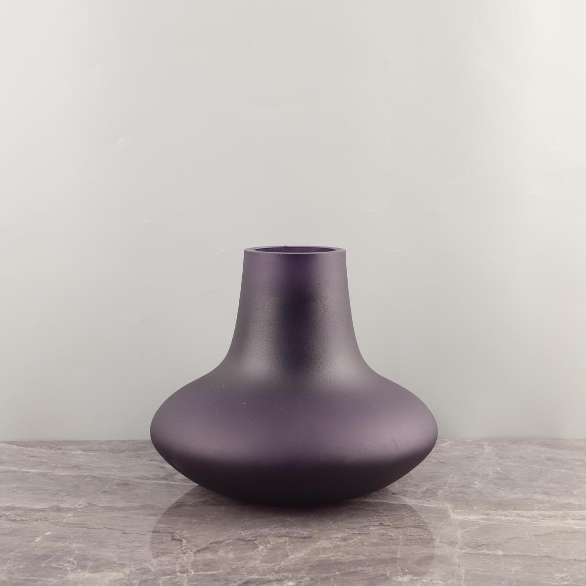 克罗拉轻奢家居摆件电镀玻璃花器餐桌茶几样板间软装饰品客厅创意