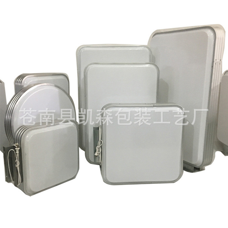 户外广告牌双面空白方手机店超薄圆形移动奶茶挂墙式led吸塑灯箱