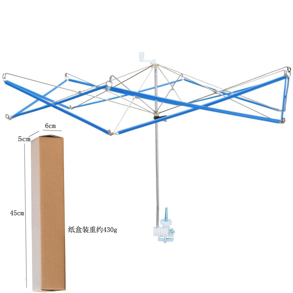 毛线伞架伞撑手摇调解旋转器可绕线线轴编织工具绕线机配套伞架