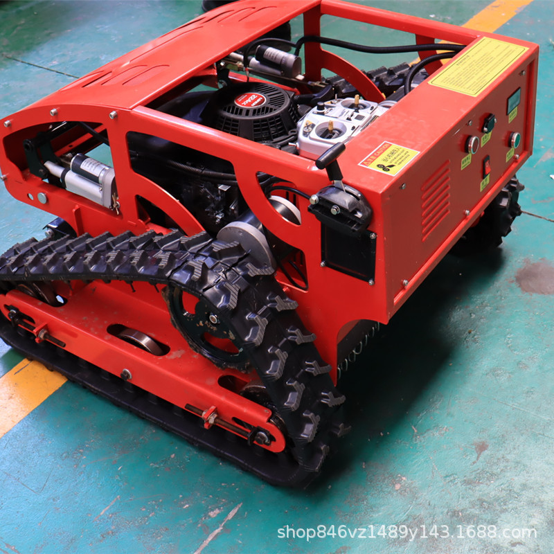 开荒果园苗圃草坪除草履带式割草机园林机械智能遥控履带割草机