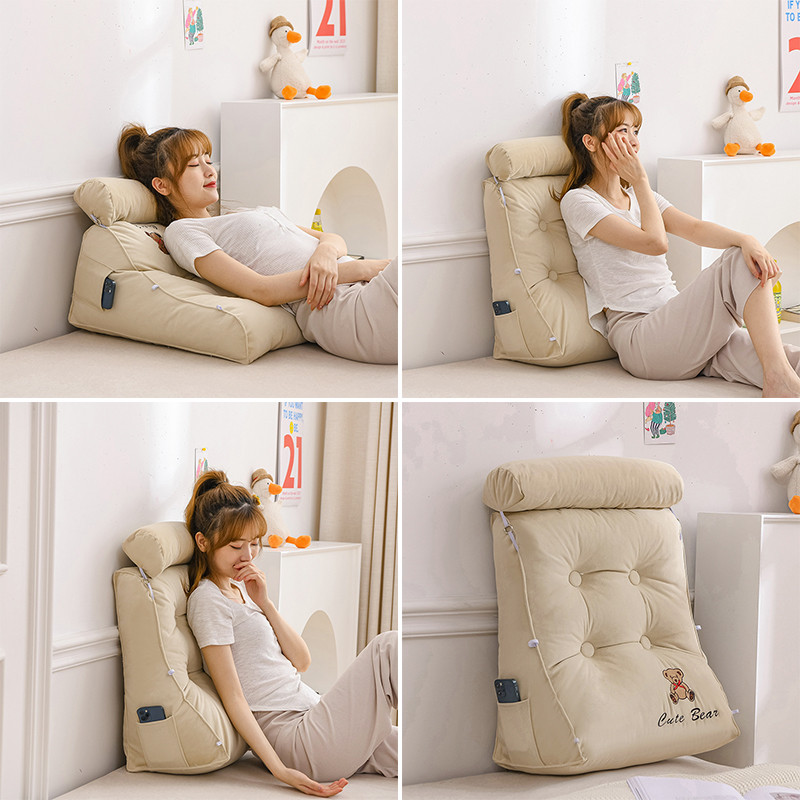 48n轻奢风沙发靠枕学生宿舍床头靠垫护腰床上读书靠背枕垫榻榻