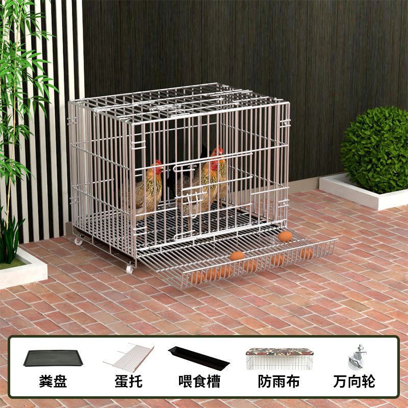 鸡笼子家用蛋鸡笼鸡舍大号养殖笼家禽滚蛋鹅鸡窝折叠自动鸭