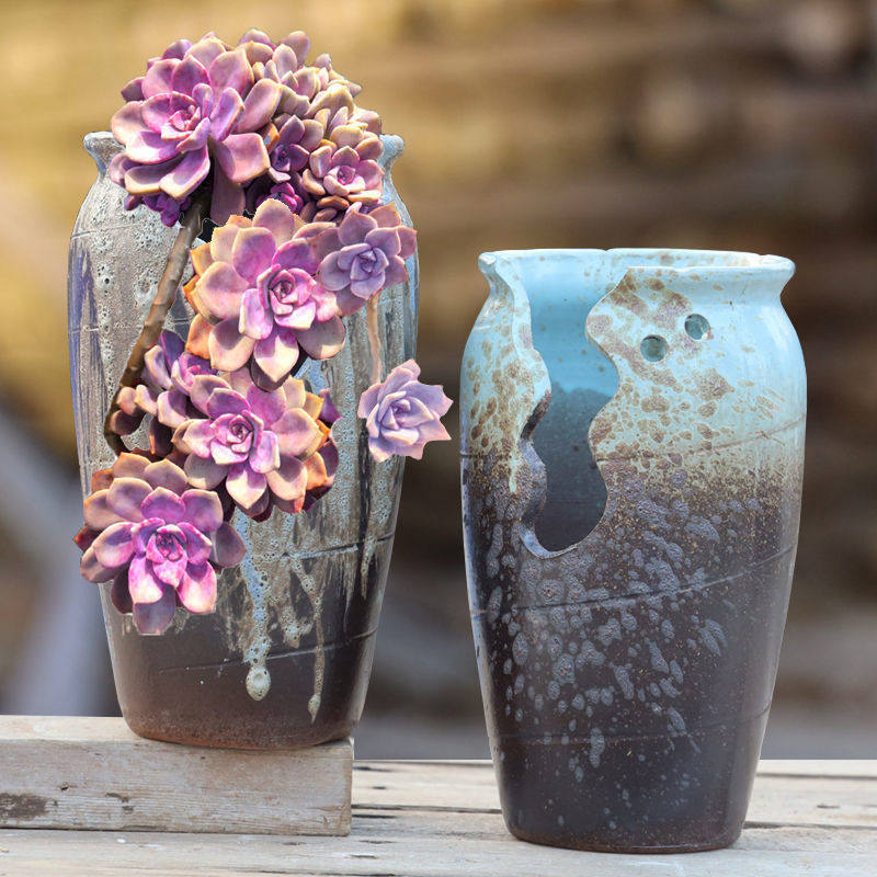 ll大缺口盆悬崖桩花盆多肉花盆法师老桩盆透气陶罐陶瓷创意切口,鲜花速递/花卉仿真/绿植园艺,花盆,淘宝优惠券,粉丝福利购,淘宝优惠卷