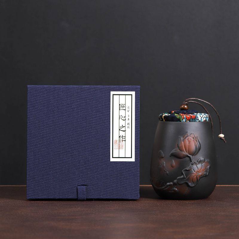 0fe9紫砂陶茶叶罐散小号旅行茶迷你复古普洱浮雕便携式醒茶罐密封,厨房/烹饪用具,密封罐,淘宝优惠券,粉丝福利购,淘宝优惠卷