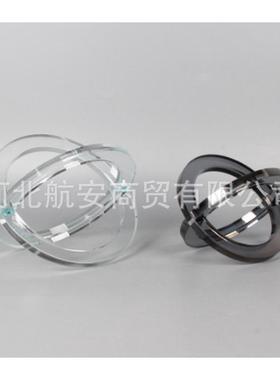 热销现代简约几何水晶工艺品水晶创意摆件样板房售楼处桌面茶几工