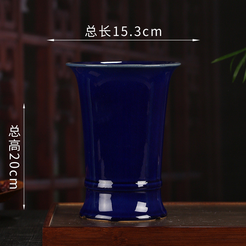 可小号兰花盆宜兴釉水单线批发精致造型矮牵牛阳台装饰摆件ylh14