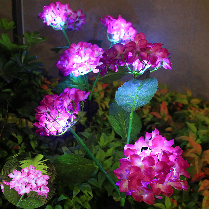 太阳能绣球灯户外防水七彩变色光纤水母灯庭院阳台花园地插草坪灯,家装灯饰光源,草坪灯,淘宝优惠券,粉丝福利购,淘宝优惠卷