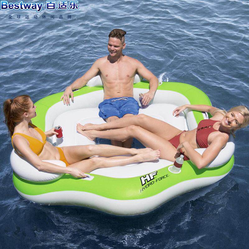 bestway43111水上浮排躺椅床海洋乐园浮漂浮休息水上浮岛