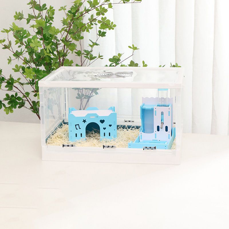 芦丁鸡饲养箱仓鼠笼子金丝熊折叠盒花枝鼠蜜袋鼯超大专用用品好看