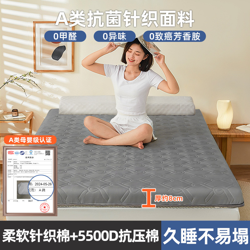 6BUJ家用床垫软垫海绵类乳胶租房卧室榻榻米可折叠学生宿舍单