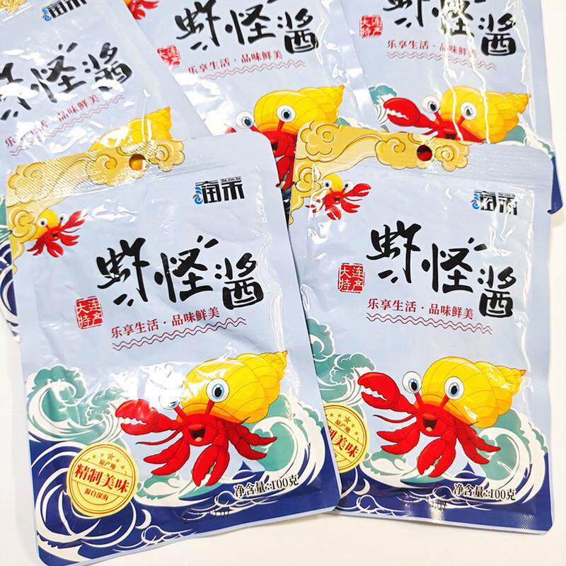 即食大连润禾虾怪酱100克*10袋熟虾酱鲜虾酱蘸酱菜海鲜虾肉酱特产