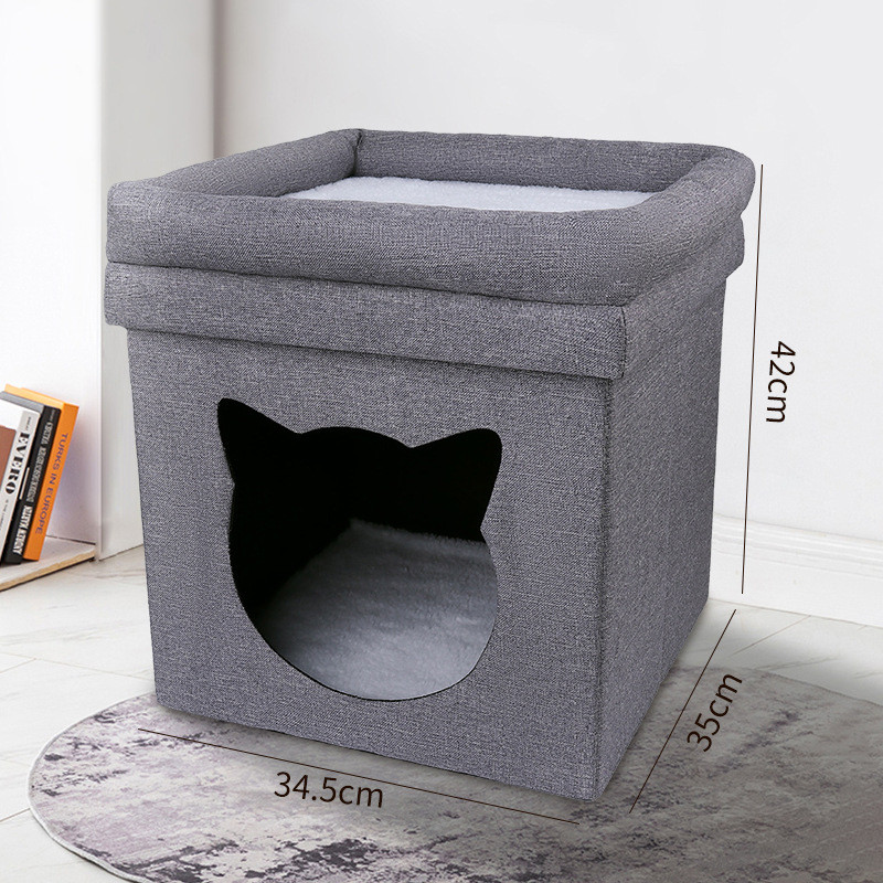 爆款猫窝保暖双层可折叠封闭式宠物用品四季通用猫咪安全感