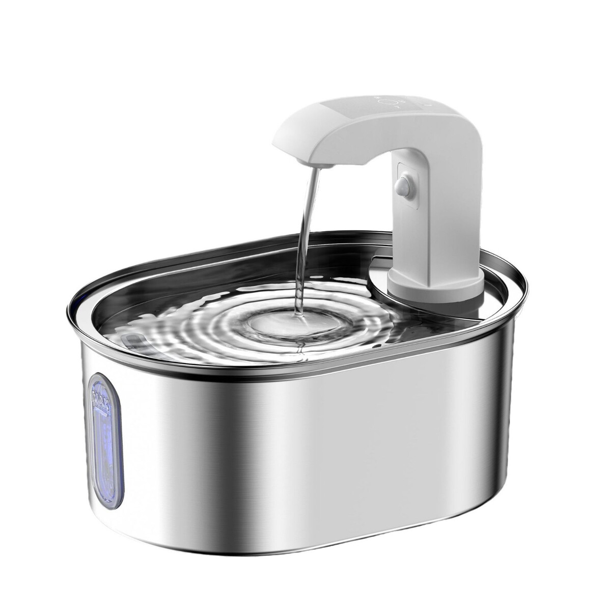 不锈钢大容量宠物智能插电无线感应款自动饮水机不饮水机喵咪饮水