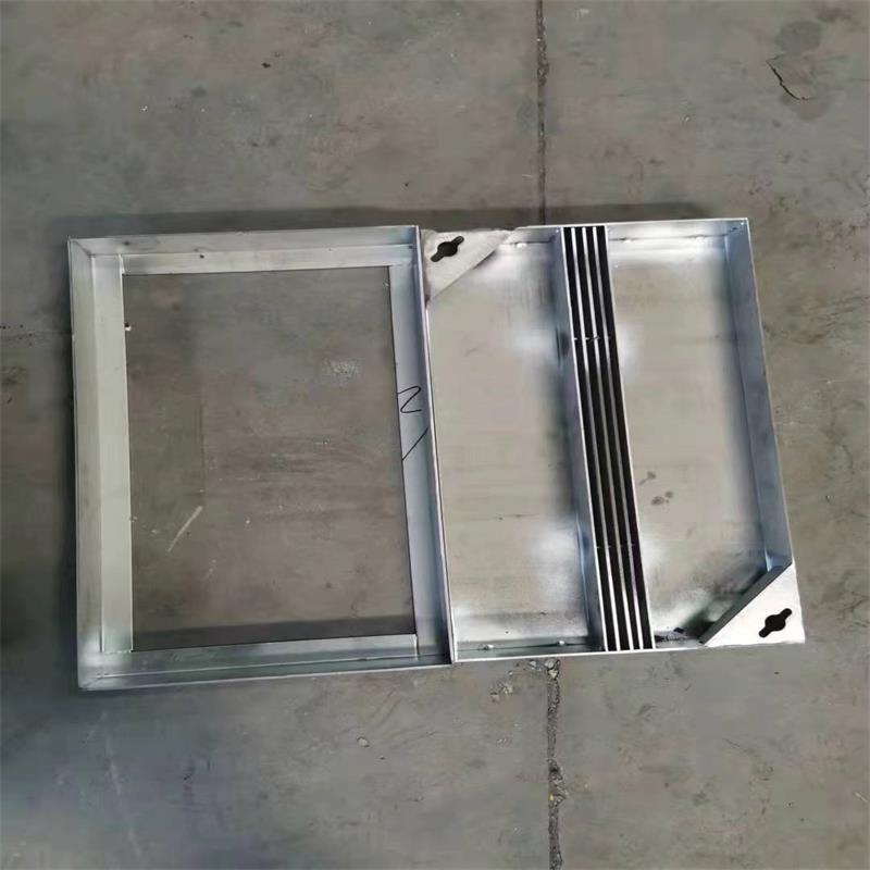 304不锈钢井盖201方形隐形铺装饰下沉雨水砖方形井盖缝隙线性盖板