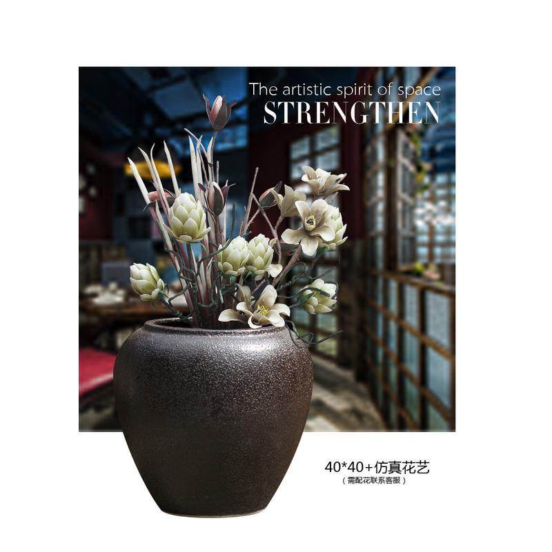 粗做旧复古陶罐瓷景德镇手工陶瓷落地大件组合花瓶盆庭院缸土坛子,鲜花速递/花卉仿真/绿植园艺,花盆,淘宝优惠券,粉丝福利购,淘宝优惠卷