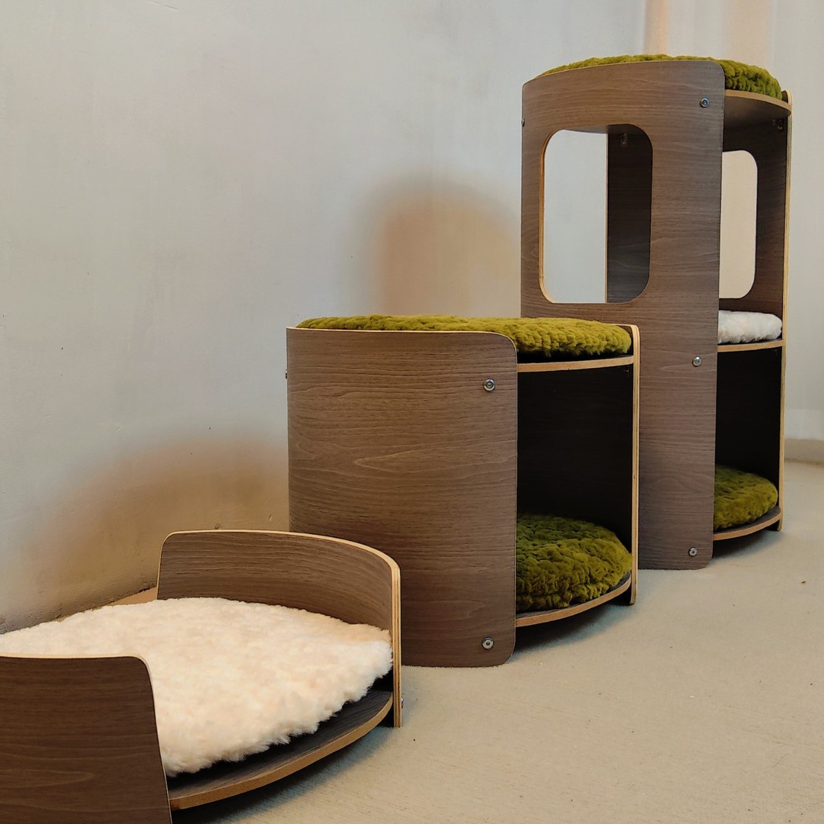 双层猫树猫爬架猫窝猫树四季通用实木跳台