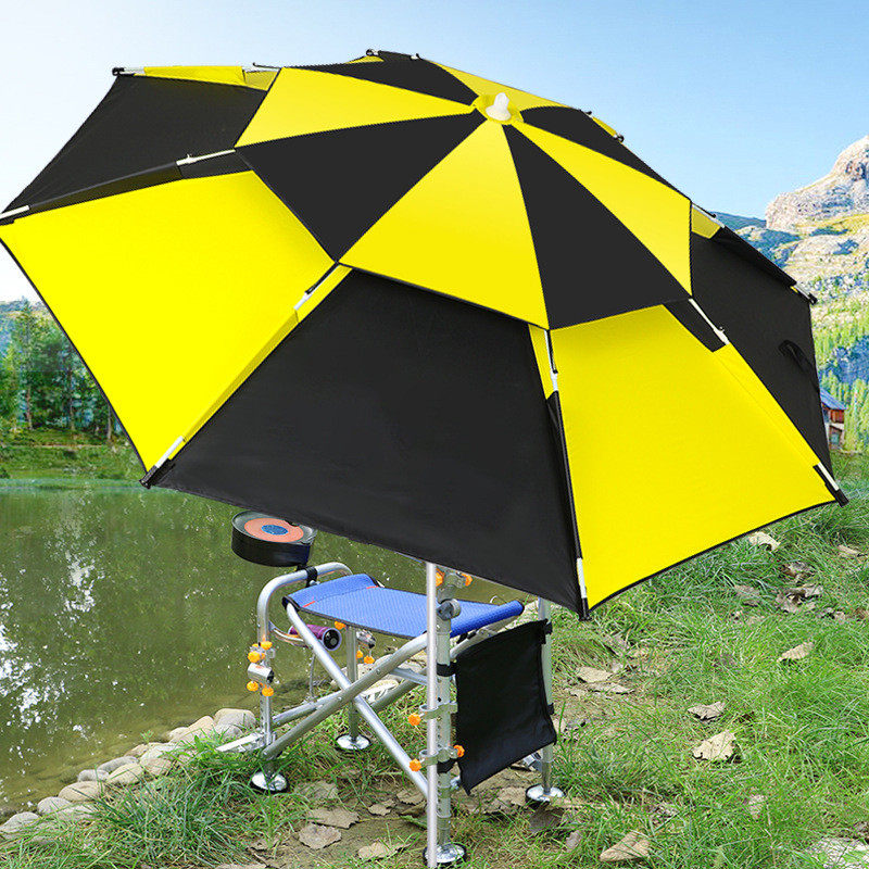 厂家遮阳防晒2.2米万向防雨户外钓伞折叠直供折叠垂钓伞钓鱼伞