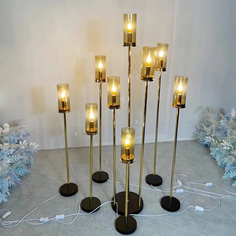 婚庆道具铁镀茶色亚克力管发光路引灯台婚礼迎宾区烛台摆件,节庆用品/礼品,路引,淘宝优惠券,粉丝福利购,淘宝优惠卷