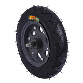 货源直供14寸铸钢橡胶充气轮300 8铸钢橡胶轮子脚轮独轮推车充气