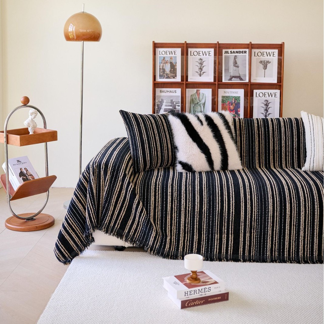 沙发巾防滑耐脏复古法式防沙发盖布猫抓四季通用高级感盖毯沙发垫