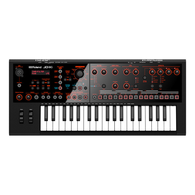 热销roland罗兰jd-xi jd-xa 37 49键模拟便携/数字转换128复音合