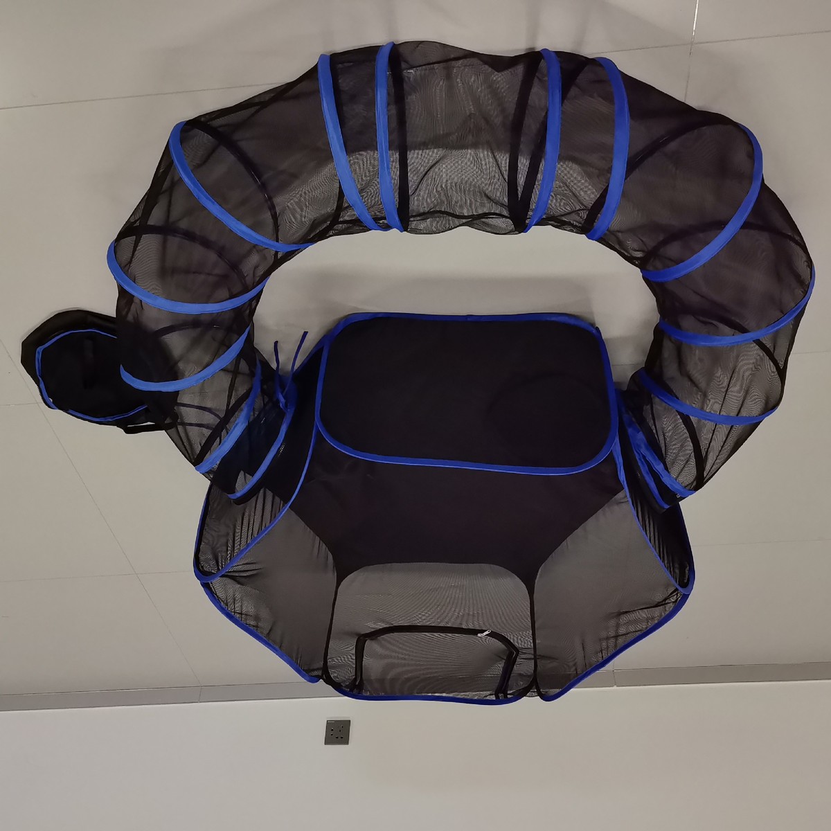 宠物封闭式猫隧道便携可折叠狗窝套装猫窝家用流浪帐篷通道现货