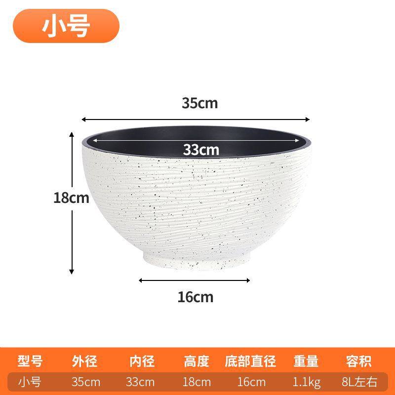 树脂鱼缸养碗莲的专用盆睡莲缸大水缸花盆老式庭院金鱼缸古法加厚