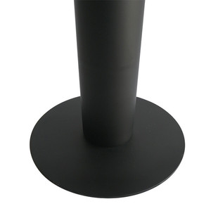 黑色烤漆钢板圆方西餐餐饮洽谈盘茶几铁艺金属桌腿餐台脚架批发