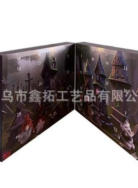 2024新品万圣节拼图侏儒倒计时降临日历拼图日历