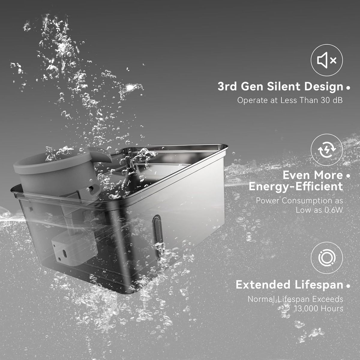 宠物猫咪大容量饮水机水流动插电自动喂水器狗狗饮水器304不锈钢