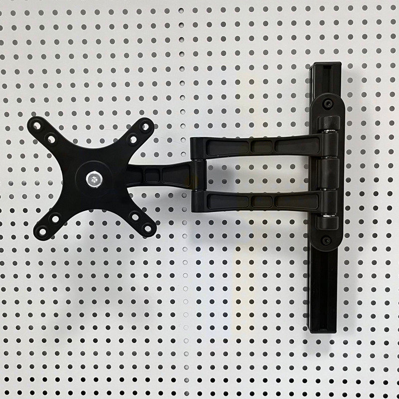 洞洞板显示器支架电脑显示屏壁挂支架洞洞板书架配件免打孔增高