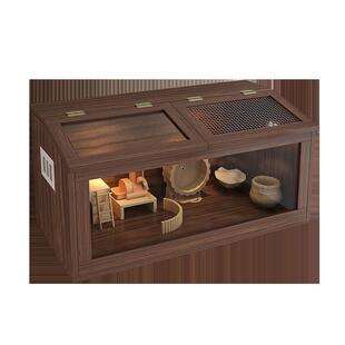 仓鼠芦丁鸡宠物木质饲养箱别墅养殖专用鸡笼子饲养窝荷兰猪小屋子