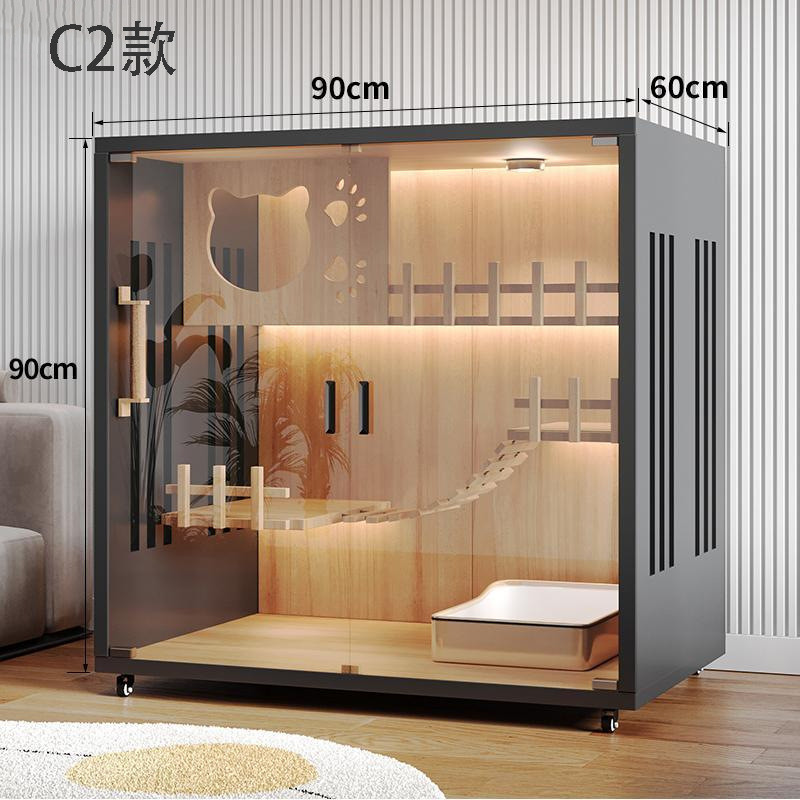 猫笼木质猫别墅猫笼子猫柜猫猫房子别墅猫屋猫窝猫窝猫咪柜猫城堡