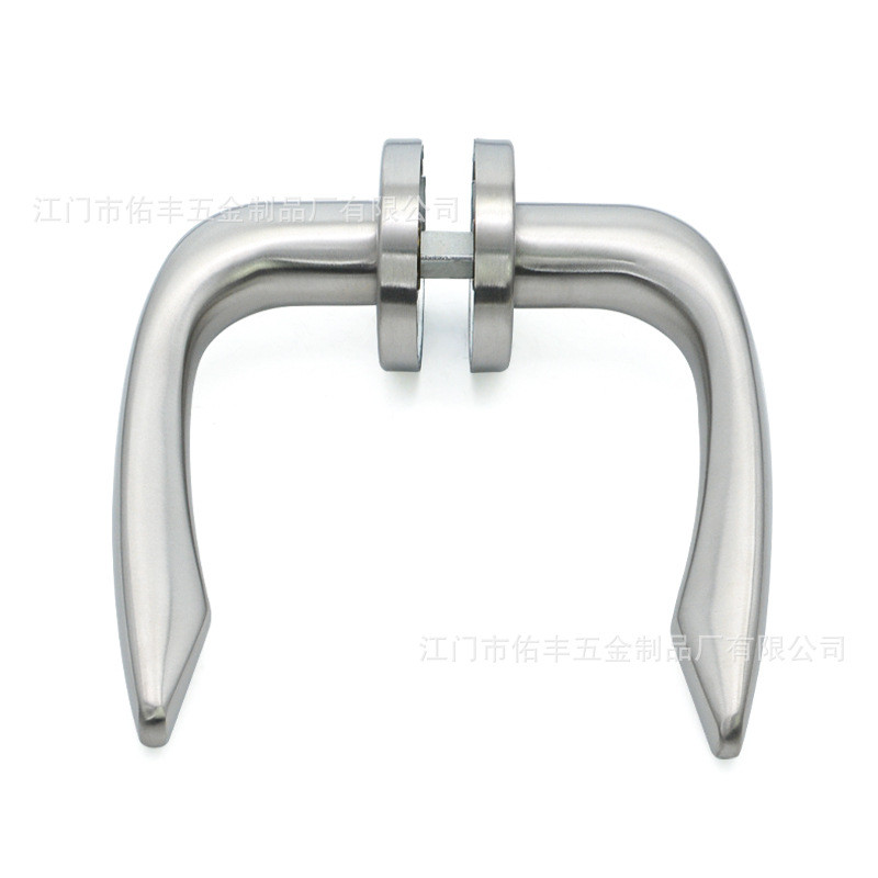 江门生产 304不锈钢冲压焊接门把手 彷精铸门拉手 木门执手