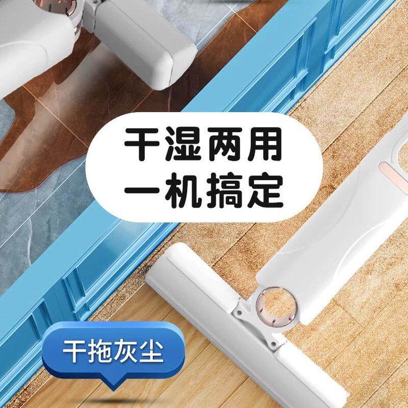 桌面迷你小拖把免手洗代替抹布一拖净吸水海绵卫生间小型厕所2717