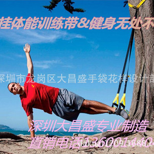 外贸热销家用体能训练带 体能训练健身带 悬挂式 体能组合拉力带