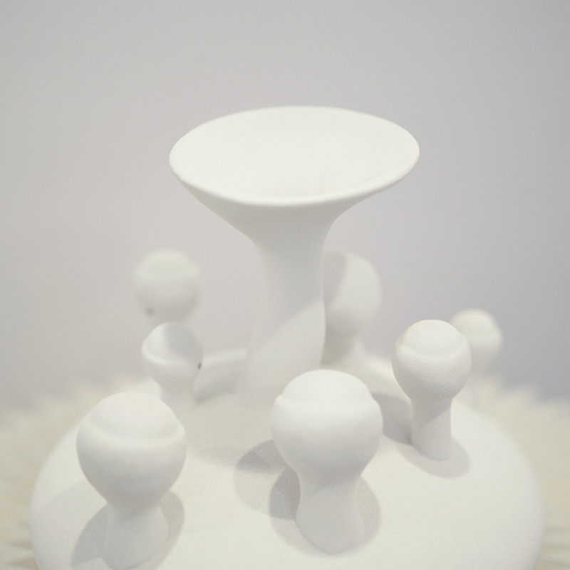 家饰软装摆件白色陶瓷花瓶约餐桌客厅摆件家居家具干花花器,特色手工艺,青花瓷,淘宝优惠券,粉丝福利购,淘宝优惠卷