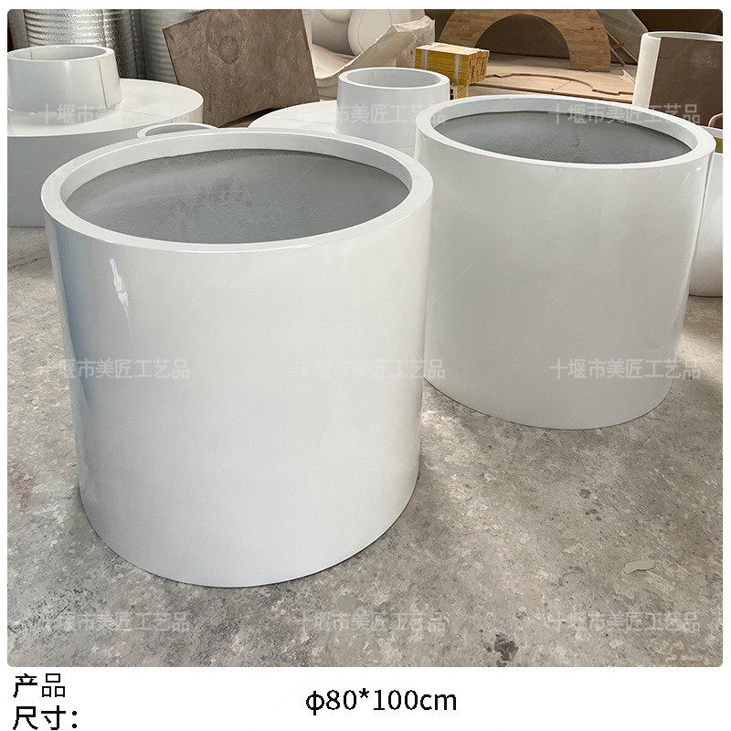 玻璃钢花盆圆柱花钵直筒花器公园圆形树盆户外绿化种植池学校商场,鲜花速递/花卉仿真/绿植园艺,花盆,淘宝优惠券,粉丝福利购,淘宝优惠卷